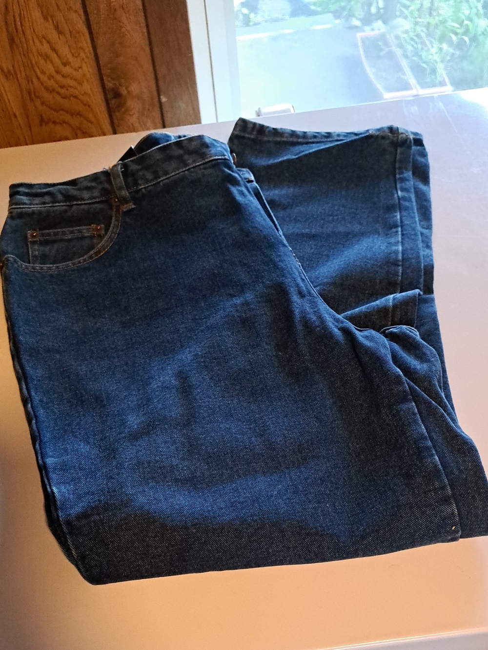 Classic High-Rise Bill Blass Easy Fit Women's Medium Blue Jeans Size 18 Average